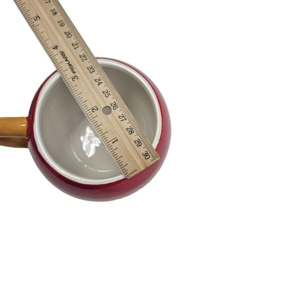 Harry & David Holiday Mug Red White Stars Ceramic Christmas Ornament Coffee Cup - Picture 8 of 8